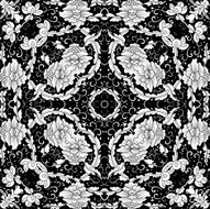 background floral vintage gold vector N2