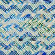 Patchwork of striked patches and grunge waves