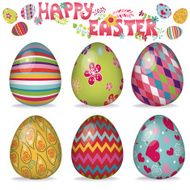 Easter eggs set Volume object