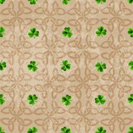 Celtic background with clover