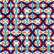 Pattern in retro geometric style