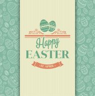 Easter greeting card Holiday typography