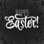Easter greeting card Holiday typography N2