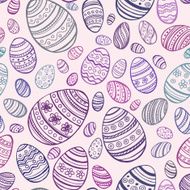 Easter Egg Vector seamless pattern N2