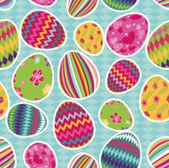 Easter eggs seamless pattern N5