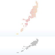 Map Republic of Palau with Dot Pattern