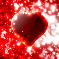 Futuristic heart illustration