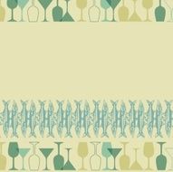 Restaurant or wine bar menu design Seamless vector illustration N3