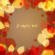 Background with brown leaves