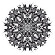 Abstract vintage floral
