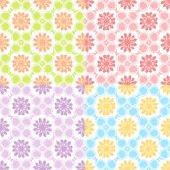 Set of four seamless patterns N5
