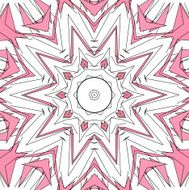 Lace floral colorful ethnic ornament N14