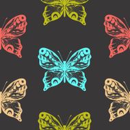 Butterflies Seamless Pattern N12
