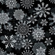 seamless snowflakes background N7