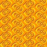 Seamless Orange Ornament