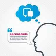 Chat sign icon Speech bubble symbol N7