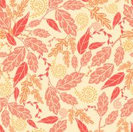 Autumn leaves seamless pattern N35