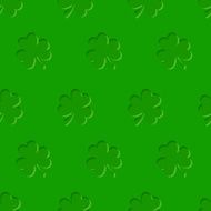 St Patrick&#039;s day vector seamless background with shamrock N3