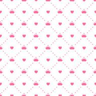 Princess Seamless Pattern Background Vector Illustration N8