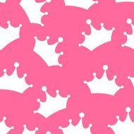 Princess Seamless Pattern Background Vector Illustration N9