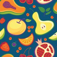 Fruits and berries pattern
