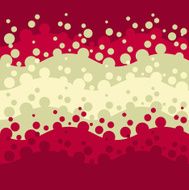 wave with bubbles - seamless pattern