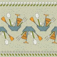 Garden tools pattern