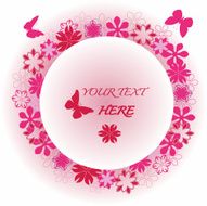 Abstract nature background with flower