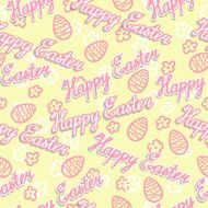 Seamless Easter background Vector illustration
