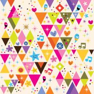 fun triangles background