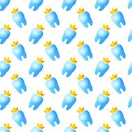 Seamless pattern for dentistry