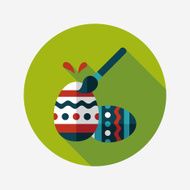 easter egg flat icon with long shadow eps10 N100