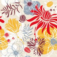 Seamless Floral Pattern N1343