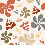 Abstract colorful floral background seamless pattern
