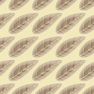 Feather Pattern in Beige N2