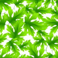 Seamless green leaves background N3