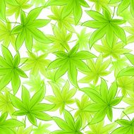 Seamless green leaves background N4