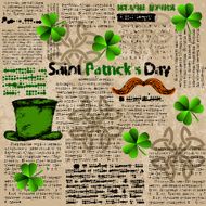 Celtic background with clover N2