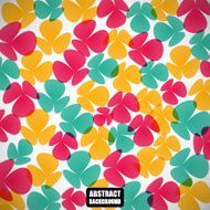 Abstract color beautiful flowers on the gray background