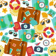 seamless backgrounds of travel summer N2