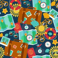 seamless backgrounds of travel summer N3