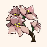flower theme elements vector eps N271