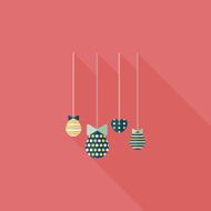 easter hanging flat icon with long shadow eps10 N14