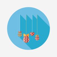 easter hanging flat icon with long shadow eps10 N21