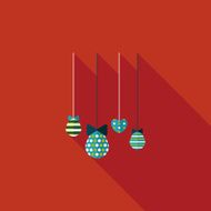 easter hanging flat icon with long shadow eps10 N23