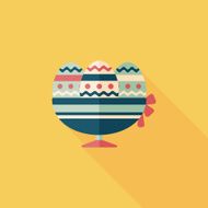 easter egg flat icon with long shadow eps10 N122