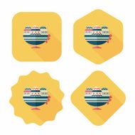 easter egg flat icon with long shadow eps10 N124