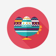 easter egg flat icon with long shadow eps10 N126