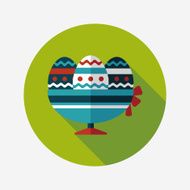 easter egg flat icon with long shadow eps10 N132