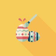 easter egg flat icon with long shadow eps10 N146